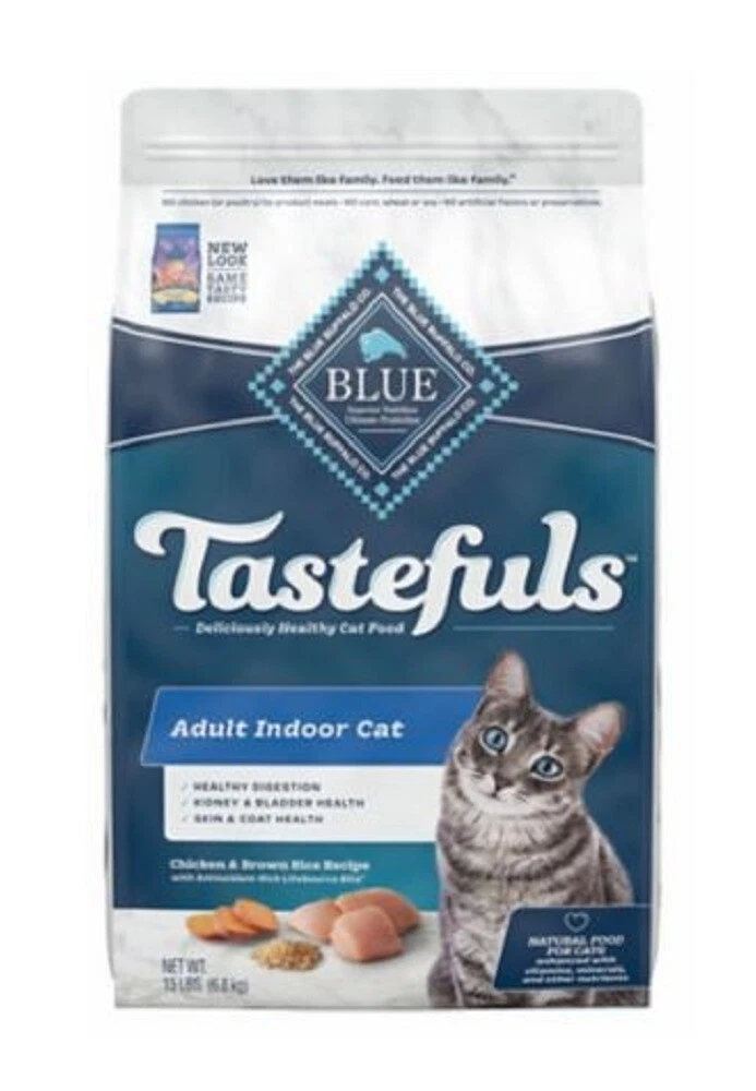 Blue buffalo indoor store cat food 15lb