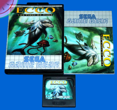 TESTED Sega GAME GEAR Tides of Time ECCO THE DOLPHIN Manual Completed in NEW Box