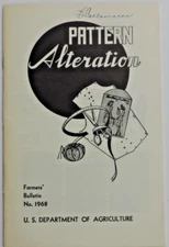 1963 Farmers' Bulletin U.S.D.A Pattern Alteration Booklet Sewing/Tailoring