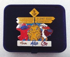 2000 Sydney Olympic Games Bridge Pin Mascots Boxed Oversize Signpost Badge