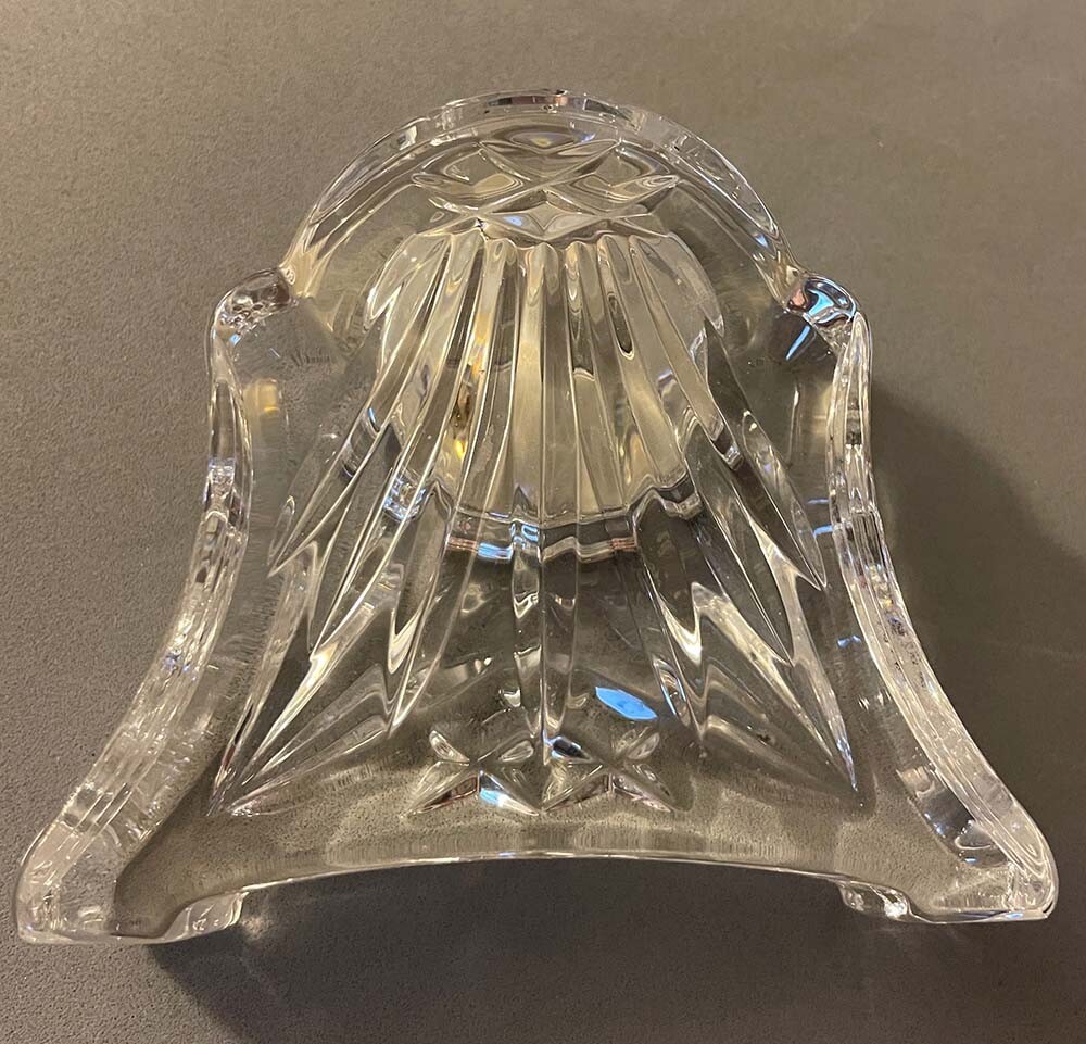 WATERFORD Crystal Abbey Mantle Desk Clock MSRP 155 Nice Condition New