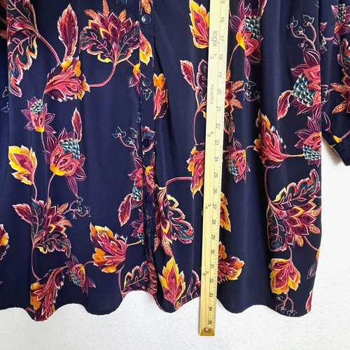 Catherines Top Gr. 4X 30/32 W Knopfleiste Tunika Bluse 3/4 Arm Blumen Paisley - Bild 14 von 18