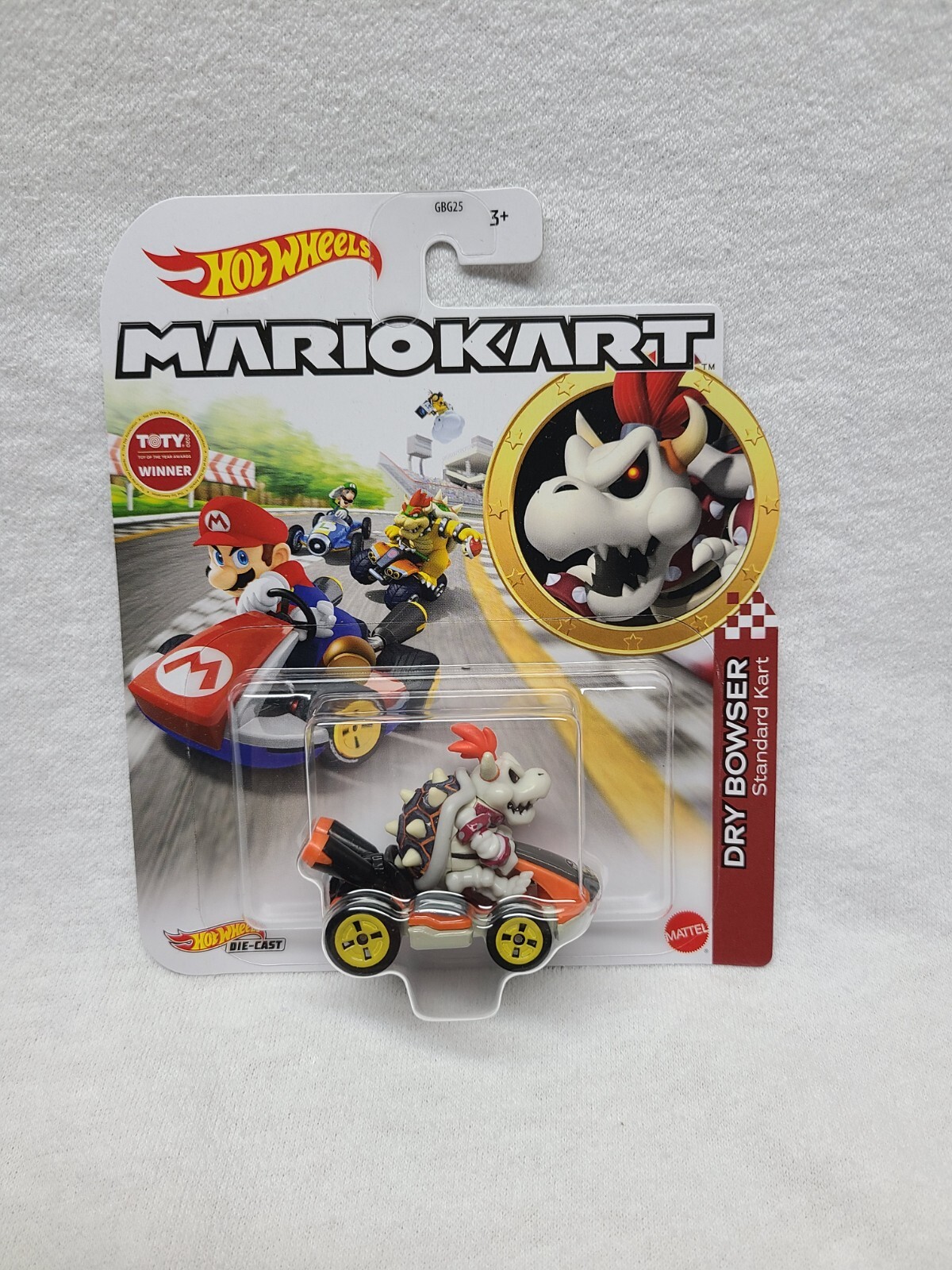 Hot Wheels Mario Kart DRY BOWSER Standard Kart Sealed Package RARE VHTF