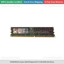 KVR400D4R3A/2G Kingston 2GB DDR Registered ECC PC-3200 400Mhz 2Rx4 Memory