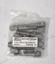Ivy Classic Impact Plus Square Socket Extension Adapters 2-7/8" x 1-4-1/2" 10PK
