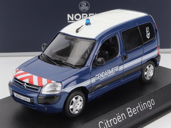 Norev 1/43 Citroen Berlingo Gendarmerie Team Cynophile 2007 Statisches Modell-image