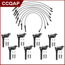 For Dodge Ram 1500 2500 3500 5.7L V8 8x Spark Plugs & Ignition Coils Wires UF378