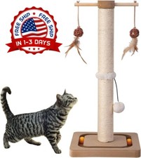 Poste Rascador Para Gatos - Rascador Alto Para Gatos Y Gatitos Con Sisal Ro NEW.