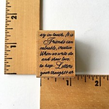 Hero Arts Rubber Stamp - Rectangle Words Background - NEW