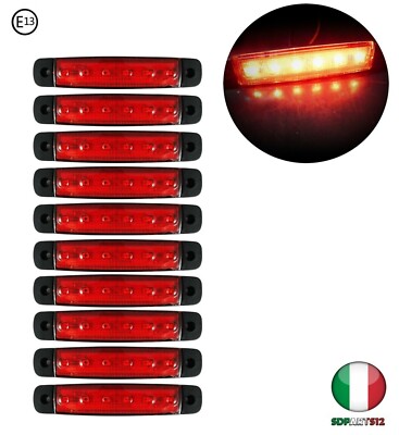 20 Luci Ingombro Arancione 24V Per Camion - LED SMD, Omologate E13, Impermeabili, Per Rimorchi, Autobus, Caravan - Foto 4