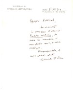 1901 Roma Senatore Rinaldo Taverna Lettera Di Ringraziamento Autografo Ebay