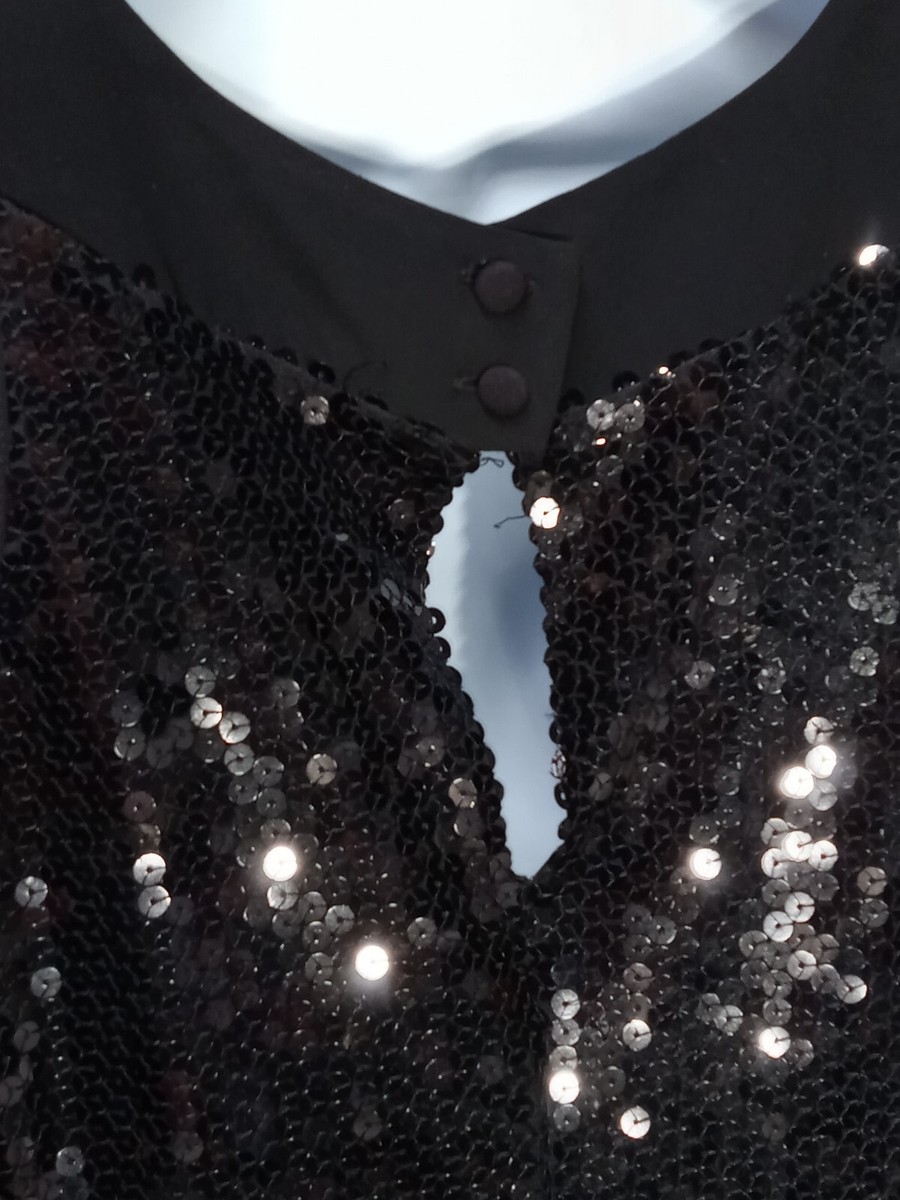 B. Darlin Black Sequin Dress Womens Size 3-4 Fully Lined 100% Poly Sequin  Dress | eBay