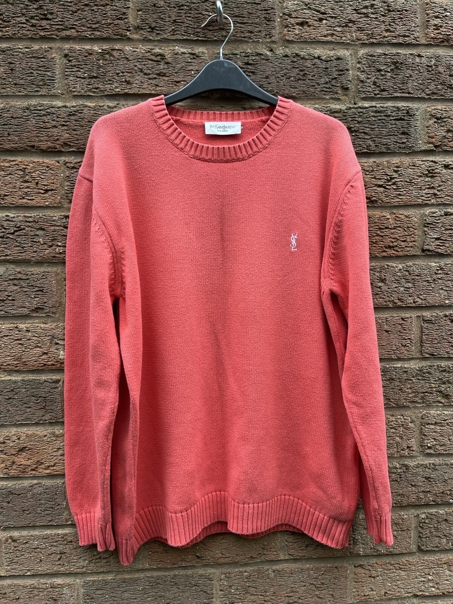 Vintage Yves Saint Laurent YSL Men s Chunky Knit Cotton Jumper