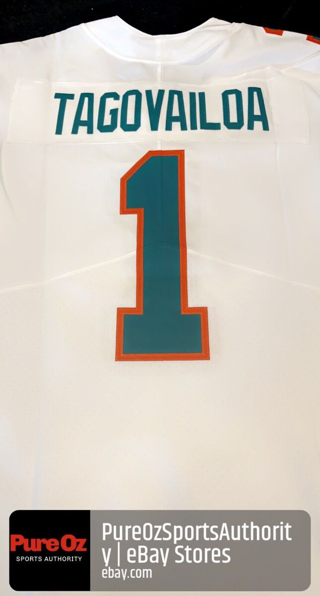 NIKE NFL ON-FIELD MIAMI DOLPHINS JERSEY BLANK White Medium Rare  1/1