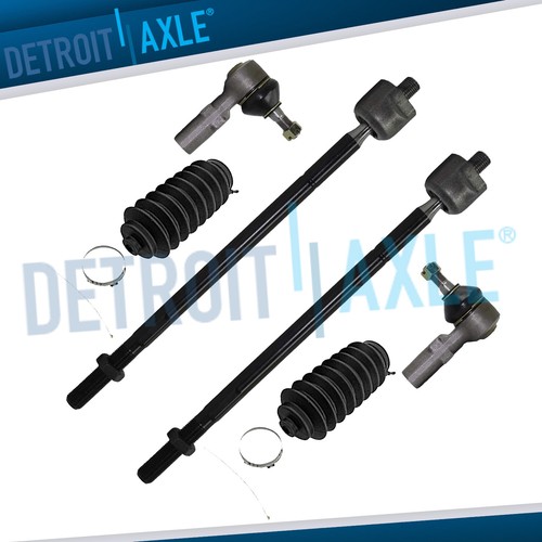 6pc Font Inner & Outer Tie Rods with Boots for Lexus ES300 Toyota Camry