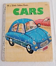 Vintage 1973 Little Golden Book CARS by Bob Ottum #20488