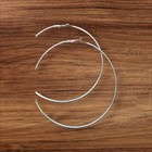 Elegant Silver 4" Hoop Earrings Classic — photo 4