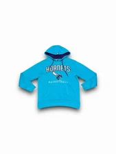 Charlotte Hornets NC Hoodie Mens Medium Blue Sweater NBA Basketball UNK Retro