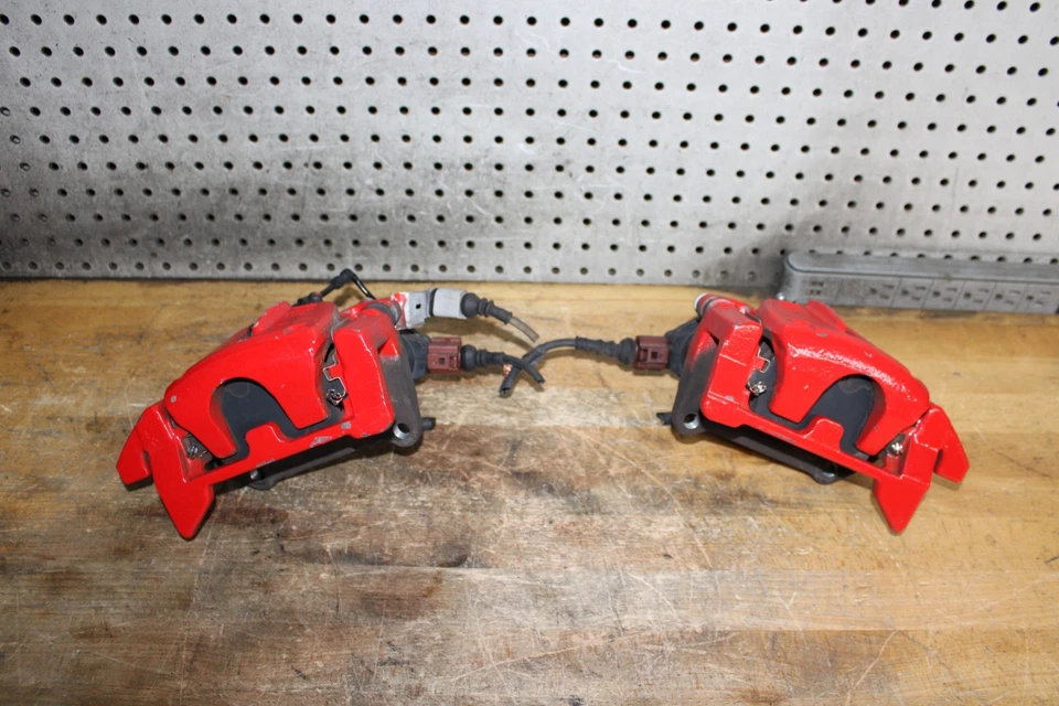 12-18 Audi S6 Rear Left and Rear Right Side Brake Caliper Calipers Set OEM - Image 2 of 4