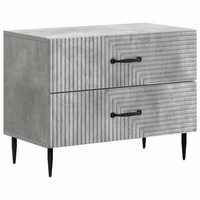 Nachttisch Betongrau Holzwerkstoff 62 X 34,5 X 47,5 Cm