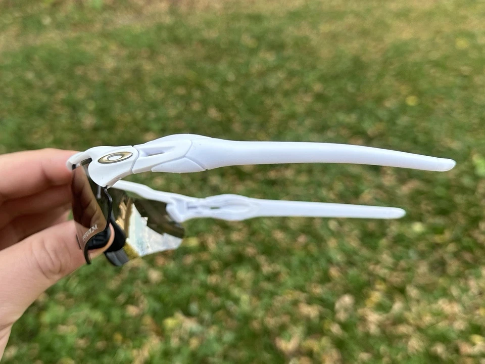 Gafas de sol Oakley Radar Ev Path 9275 blanco mate/oro 24k Prizm con estuche rígido Foto 4 de 4