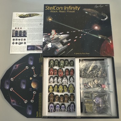 *Signed* Stelcon: Infinity Conquest Gaming Board Game 6 Player Space
