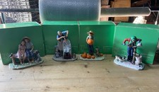 4X Norman Rockwell Figurines. Four Seasons 1963. Gorham, Made in Japan.
