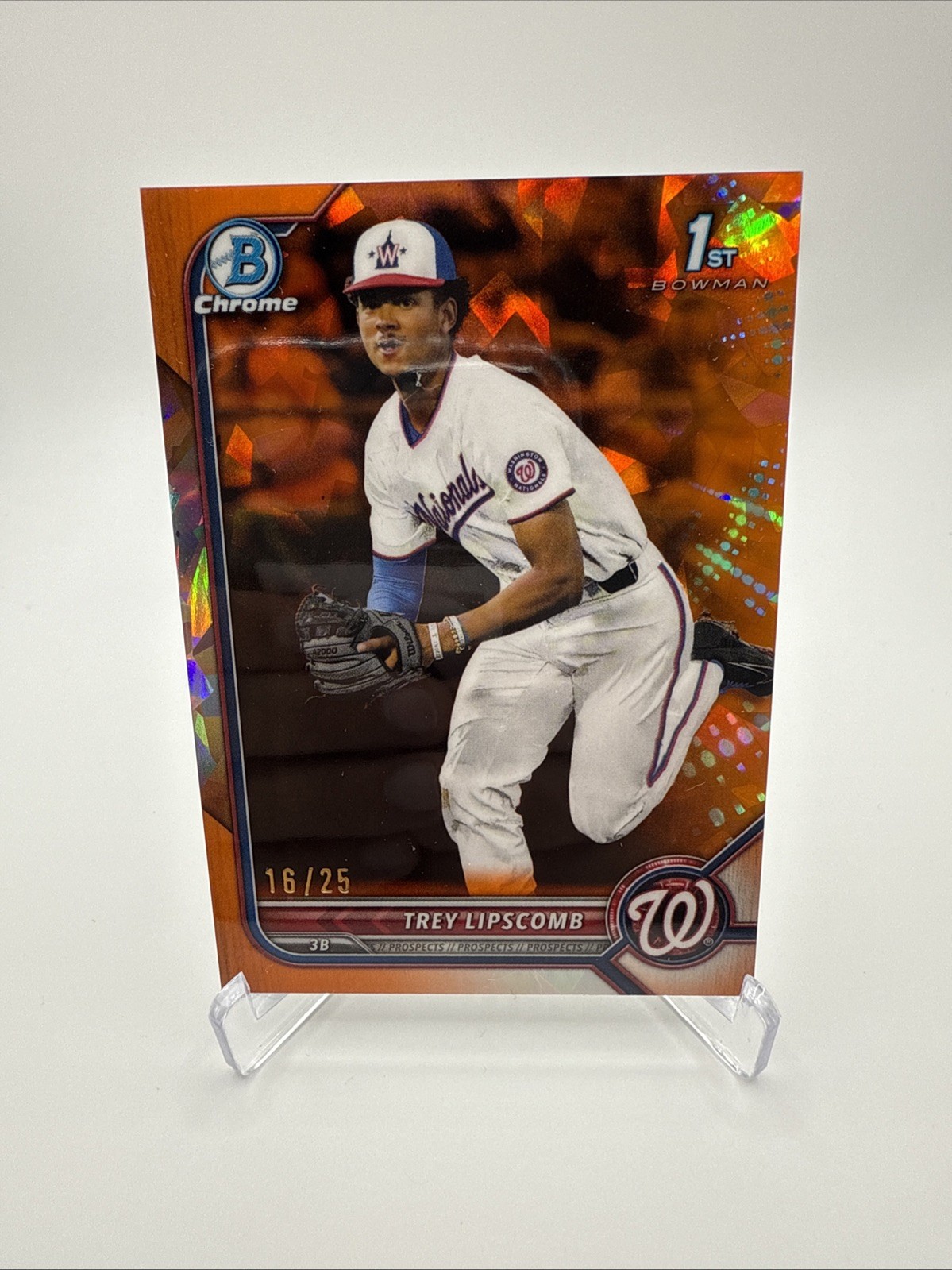 2022 Bowman Chrome Sapphire Trey Lipscomb 1st Bowman Orange Parallel /25 #BDC197