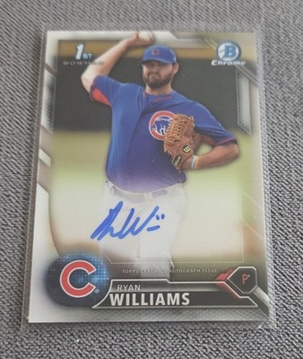 MLB Topps Bowman 2016 Ryan Williams BCAP-RW Rookie Auto