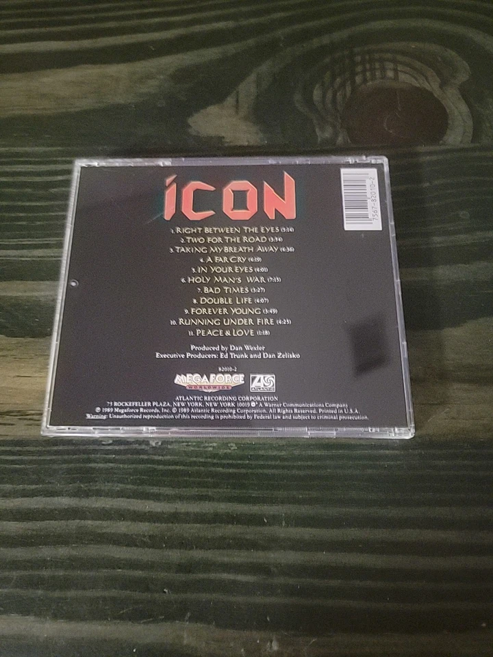 ICON - Right Between The Eyes CD (1989, Megaforce/Atlantic) RARE OOP! Foto 2 de 4