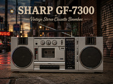 SHARP GF-7300 RaRe Vintage Stereo Cassette Boombox