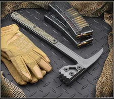RMJ Tactical Cuddles Tactical Hammer Tungsten S7 Steel Dirty Olive G-10