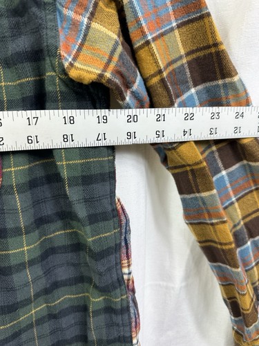 American Eagle Flannel Men’s Color Block Plaid Super Soft W/ Detachable Hood M - Picture 8 of 15