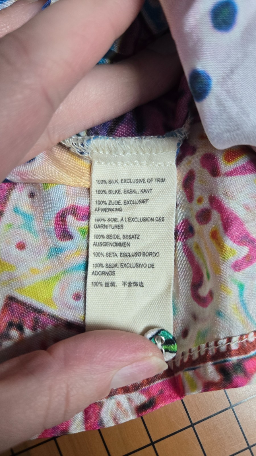 Johnny Was Multi Colored Patterned Silk Tunic Siz… - image 5