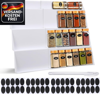 GewüRzregal Schublade Ausziehbar 60Cm – 4-Stufiges Organizer-System, Weiß
