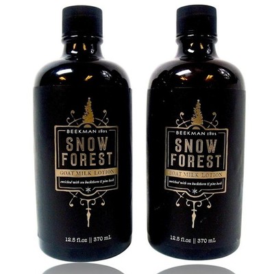 (2-Pack) Beekman 1802 ''Snow Forest'' Goat Milk Body Lotion 12.5 oz. New Sealed