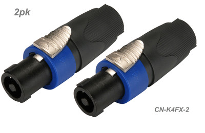 2-Pack Neutrik NL4FX Speakon SPX Series 4-Pole Cable Connector