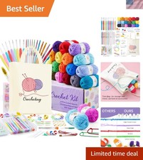 Ultimate Yarn and Crochet Hook Set - 1800 Yards for Endless Creativity