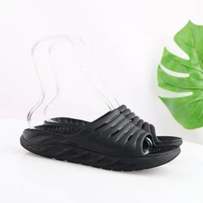 Hoka One One Mens Ora Recovery Sandal Size 10 Black Slide Flip Flop Shoe Comfort