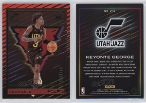 2023-24 Panini Recon Rookies Holo Red /199 Keyonte George #237 Rookie RC
