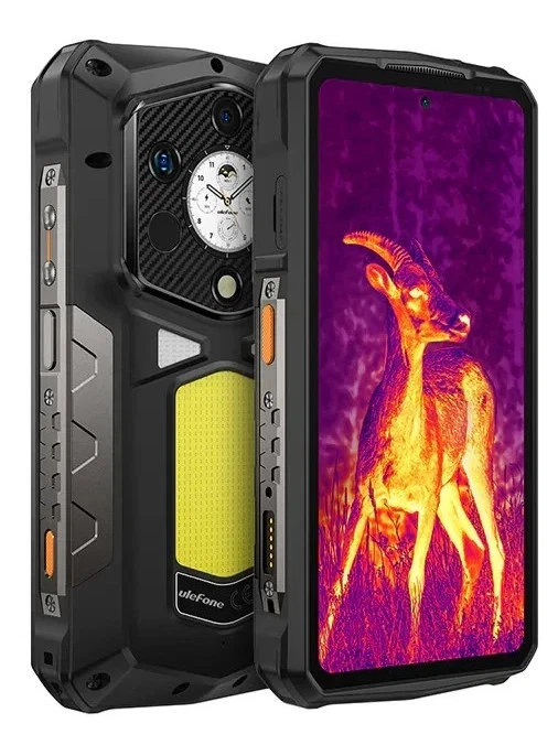 نسخة Ulefone Armor 29 Pro Thermal الأصلية بسعة 512 جيجابايت وذاكرة وصول عشوائي سعتها 16 جيجابايت، الطراز العالمي باللون الأسود