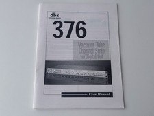 MANUEL D'UTILISATION DBX 376