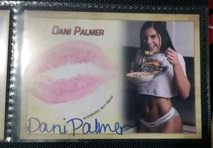 Dani Palmer Autograph Signed Kiss Print Card Wrestler WWE NXT