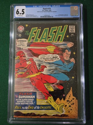 The Flash #175 Second Superman Foot Race CGC 6.5 Nice