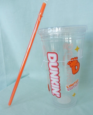 NEW Dunkin  2025 DunKings Limited Edition Acrylic Tumbler Cup 24oz w/Staw
