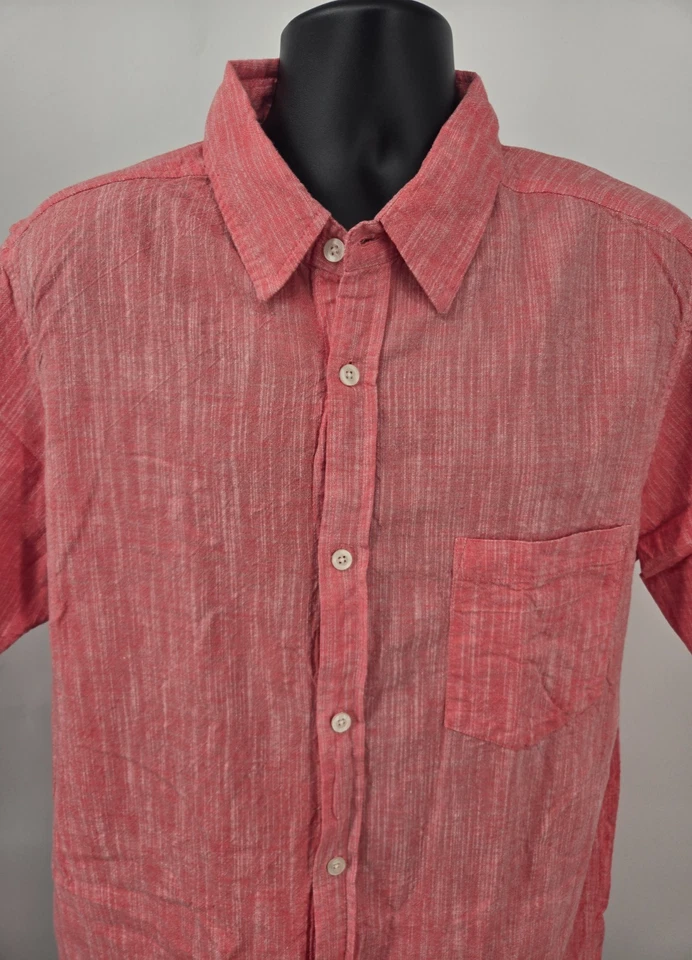 Camisa Junction West Hawaiana 2XL Roja Floral Aloha Campamento Bolsillo Fiesta Hombres Foto 2 de 4