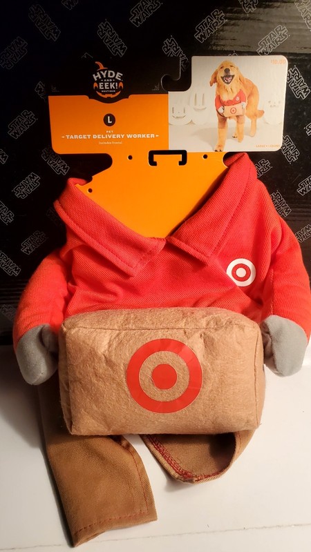 Hyde and EEK! Halloween Target Delivery Dog and Cat Frontal Costume -Large