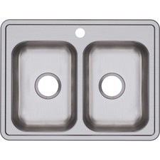 Elkay Dayton 25x19 Double Bowl Stainless Kitchen Sink
