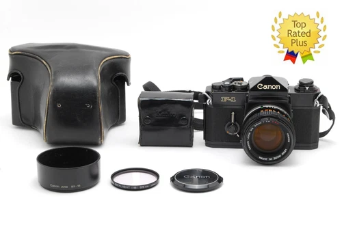 READ [NEAR MINT] Canon F-1 Late 35mm Film Camera FD 50mm F/1.4 S.S.C. Lens JAPAN