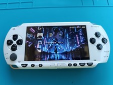 Black & White PSP 1000, IPS Screen Upgrade & Game